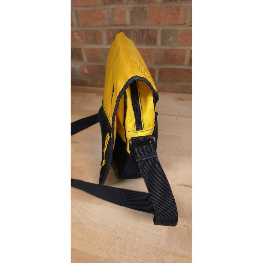 Polo Sport Ralph Lauren Blue Yellow Colorblock Messenger Bag Crossbody 12 Inch